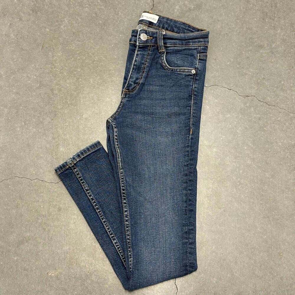 ZARA Plain Slim Blue Jeans
